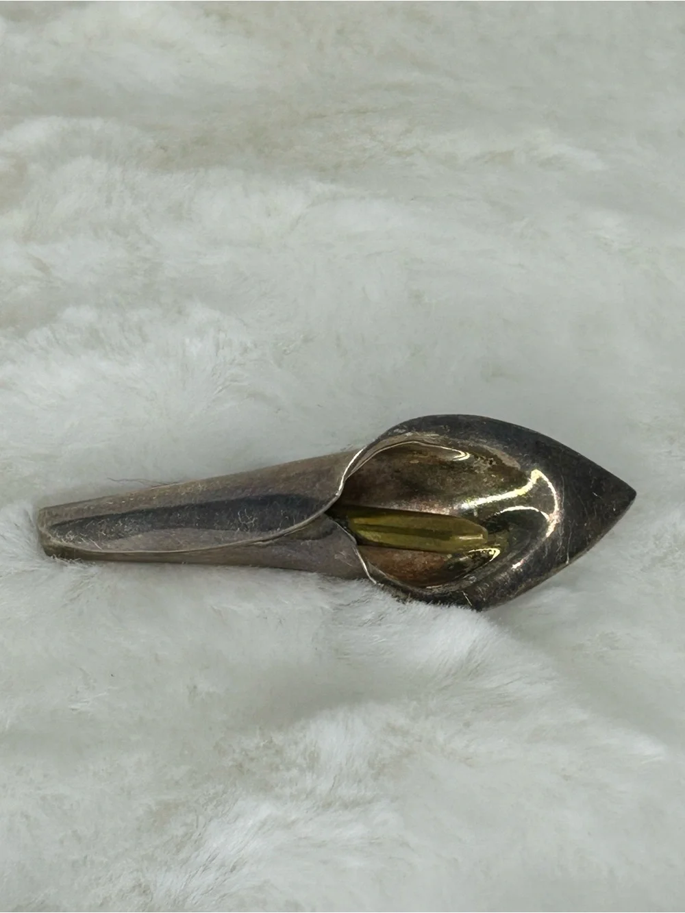 VINTAGE CALLA LILY STERLING SILVER 925 BROOCH